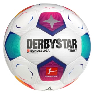 Derbystar Fussball Bundesliga Brilliant Replica v23 (Saison 2023/2024) weiss/bunt